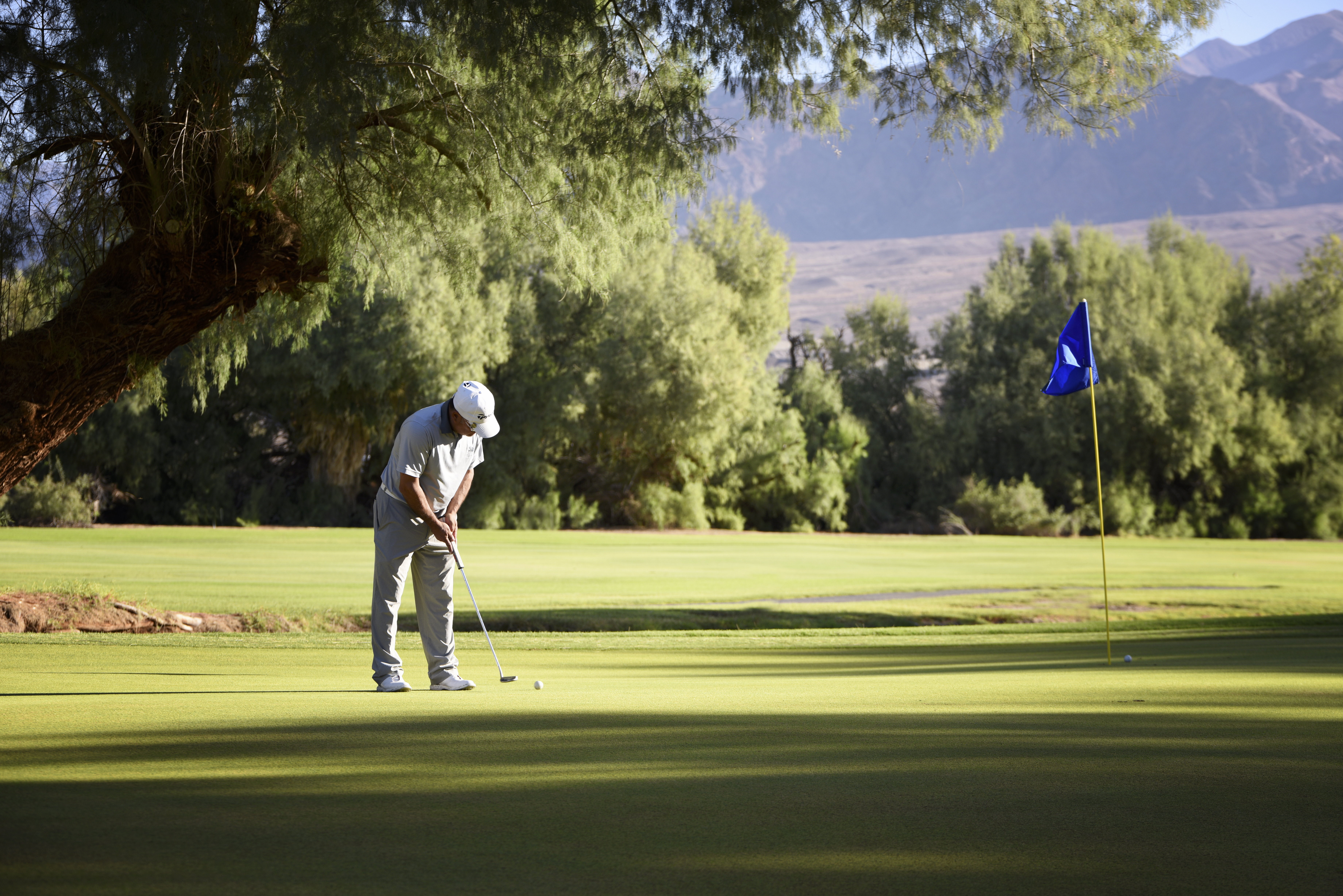 Golfing at The Furnace Creek Golf Course